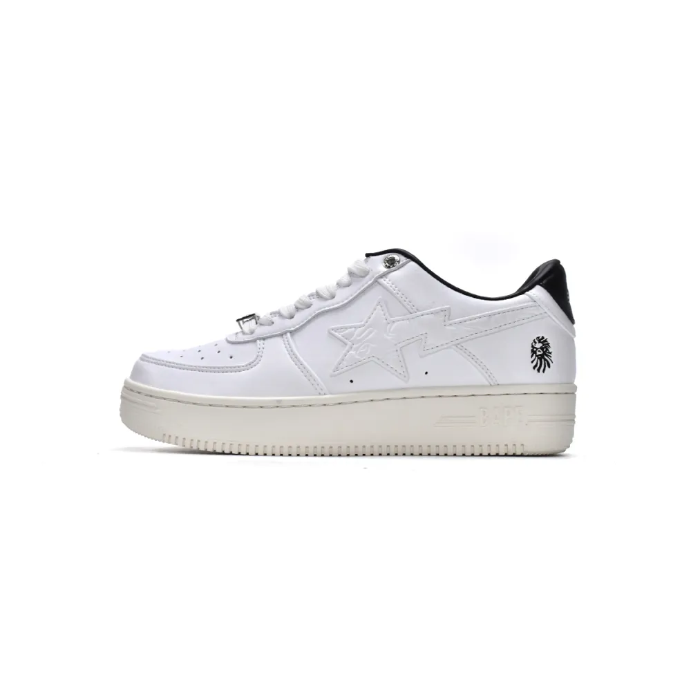 Pkgod A Bathing Ape Bape Sta Low White Black