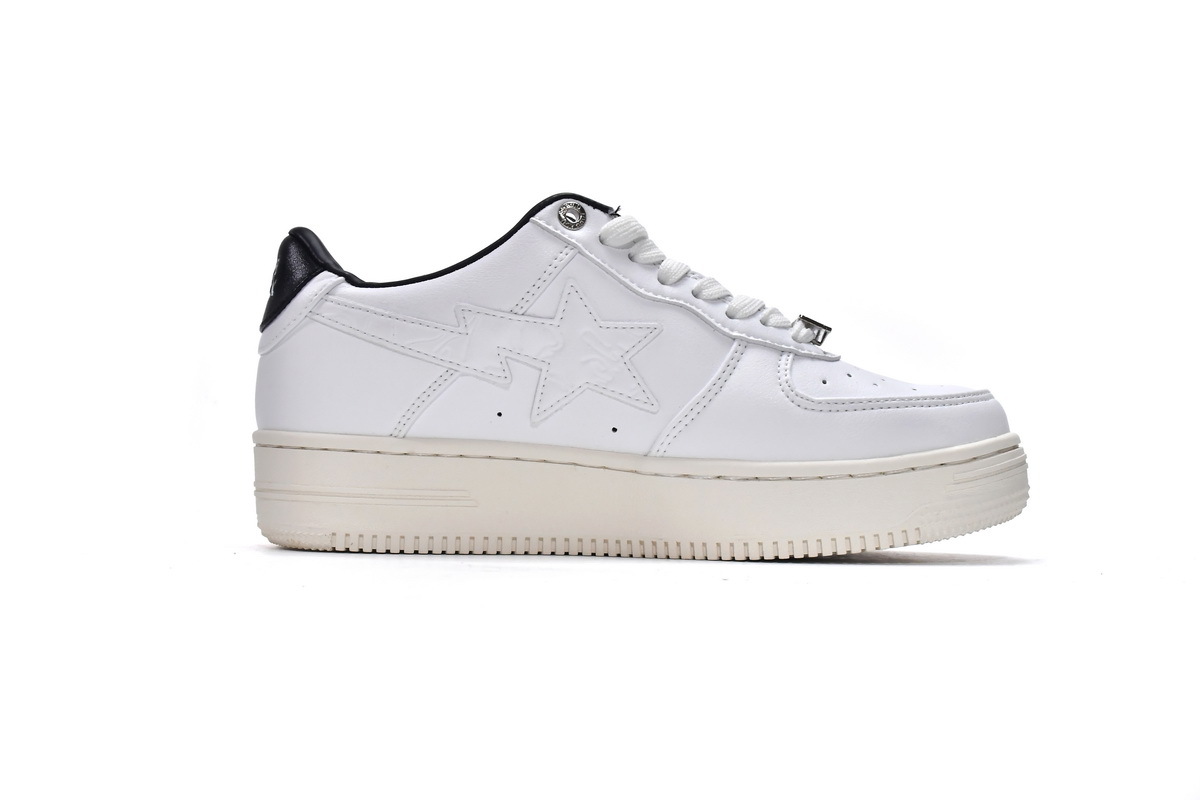 Pkgod A Bathing Ape Bape Sta Low White Black