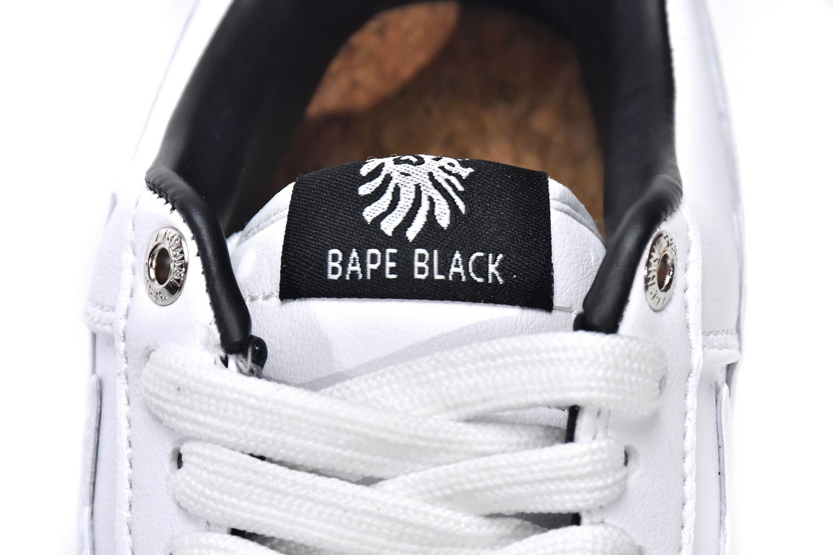 Pkgod A Bathing Ape Bape Sta Low White Black