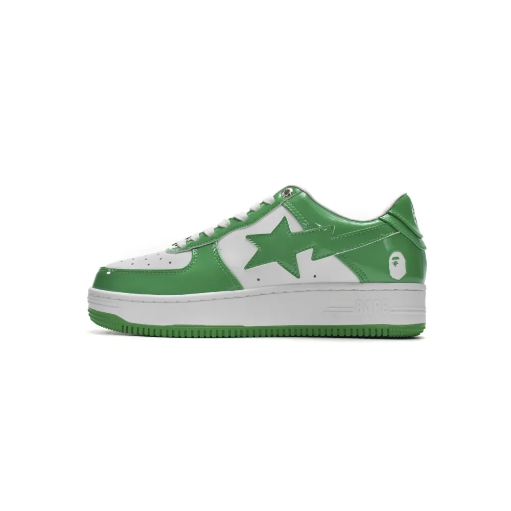 Pkgod A Bathing Ape Bape Sta Low White Green