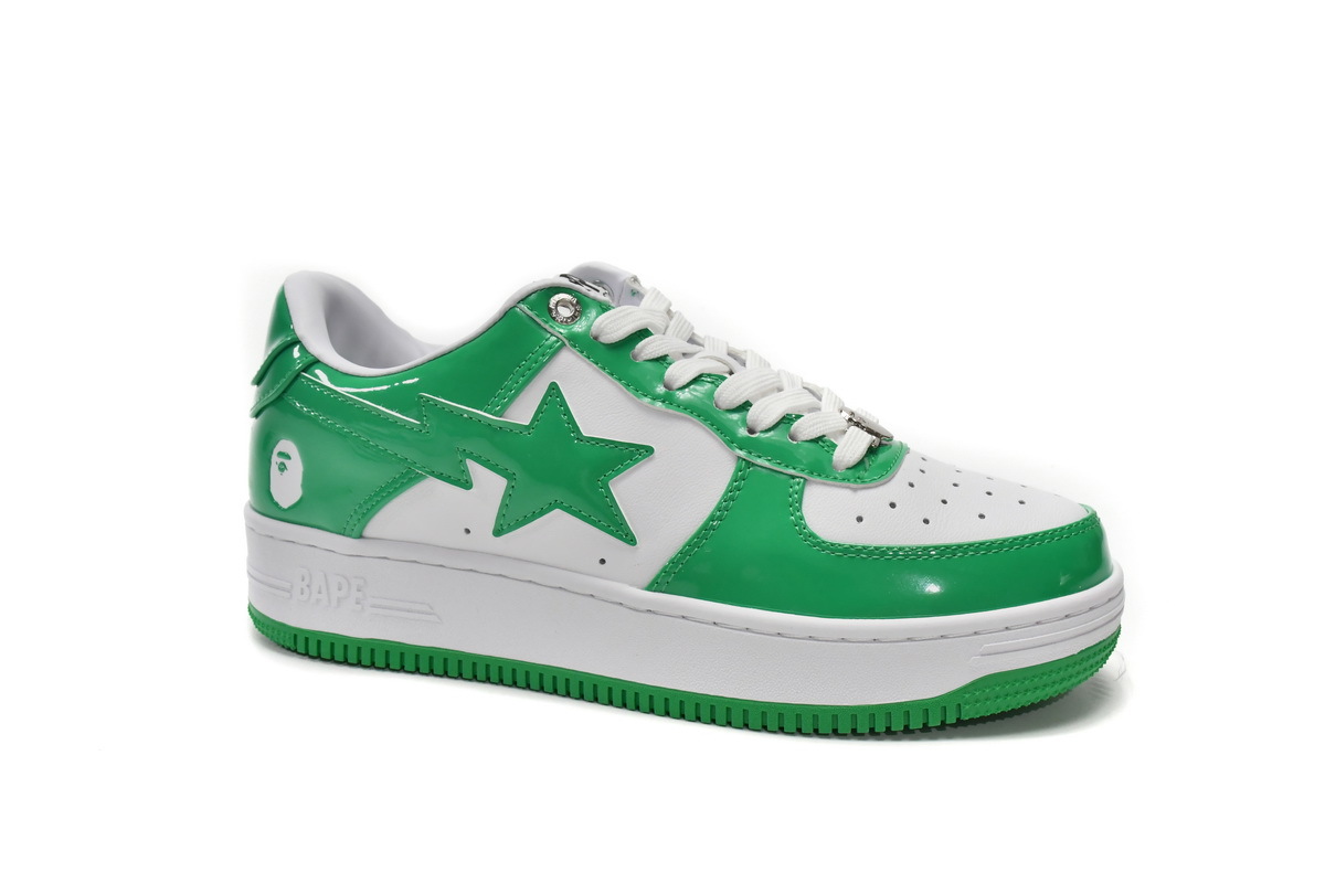 Pkgod A Bathing Ape Bape Sta Low White Green