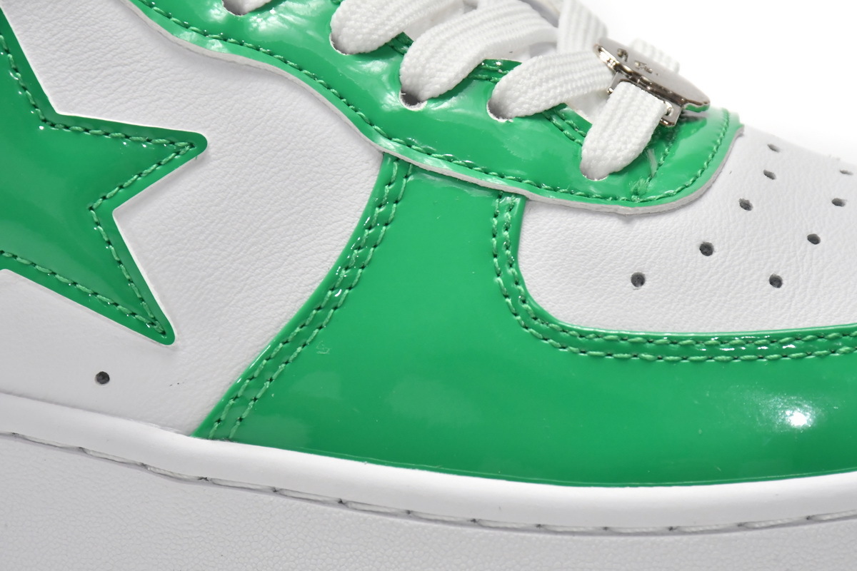 Pkgod A Bathing Ape Bape Sta Low White Green