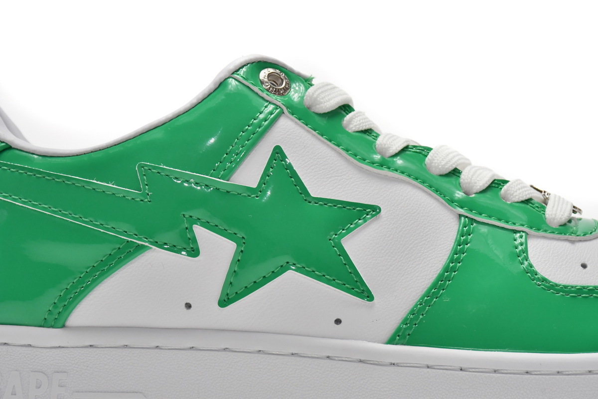 Pkgod A Bathing Ape Bape Sta Low White Green