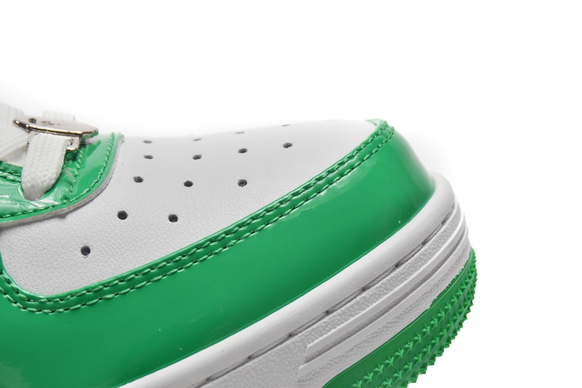 Pkgod A Bathing Ape Bape Sta Low White Green
