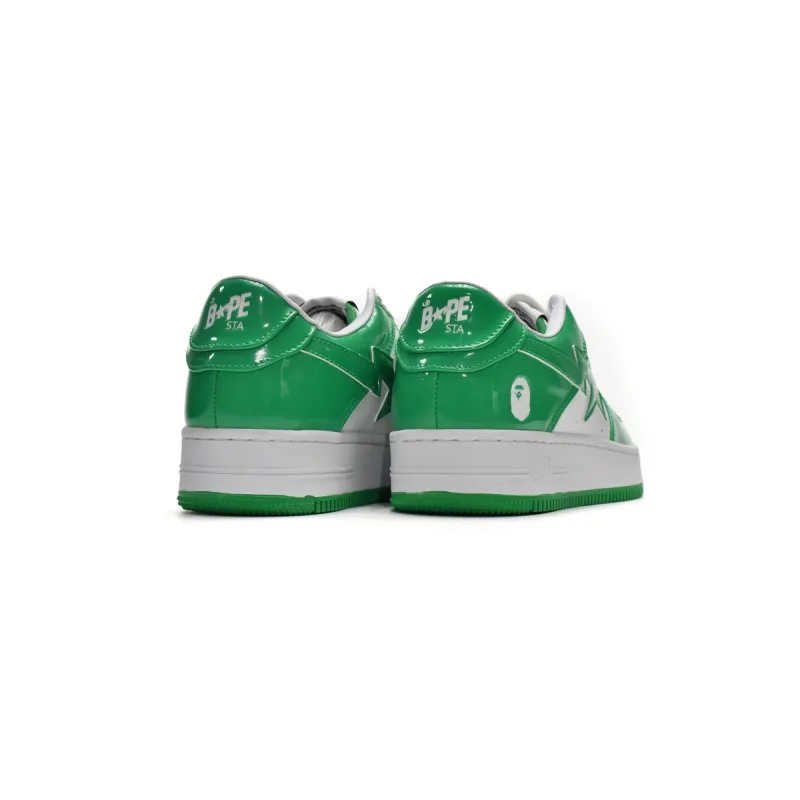 Pkgod A Bathing Ape Bape Sta Low White Green