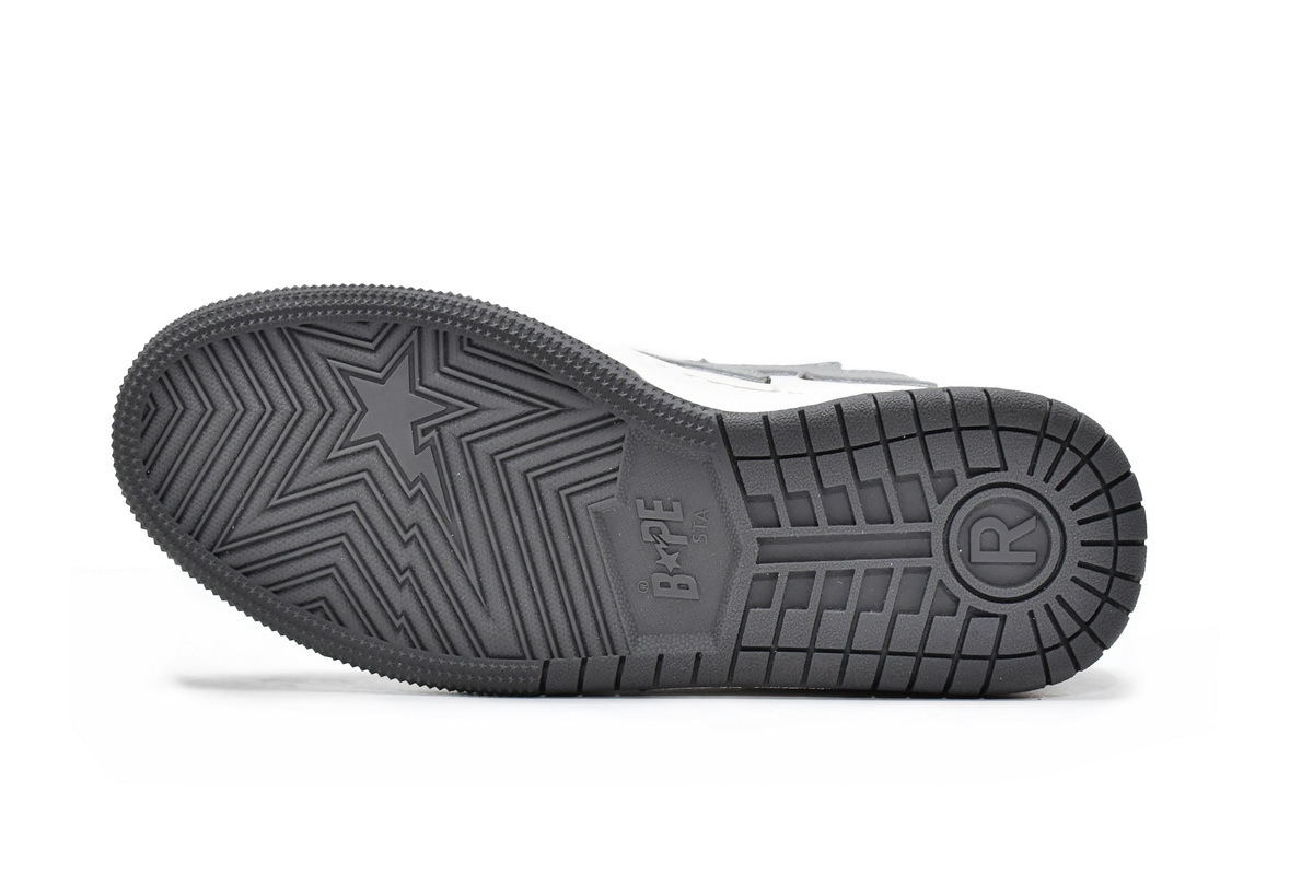    Pkgod A Bathing Ape Court Sta Light Grey Cream 