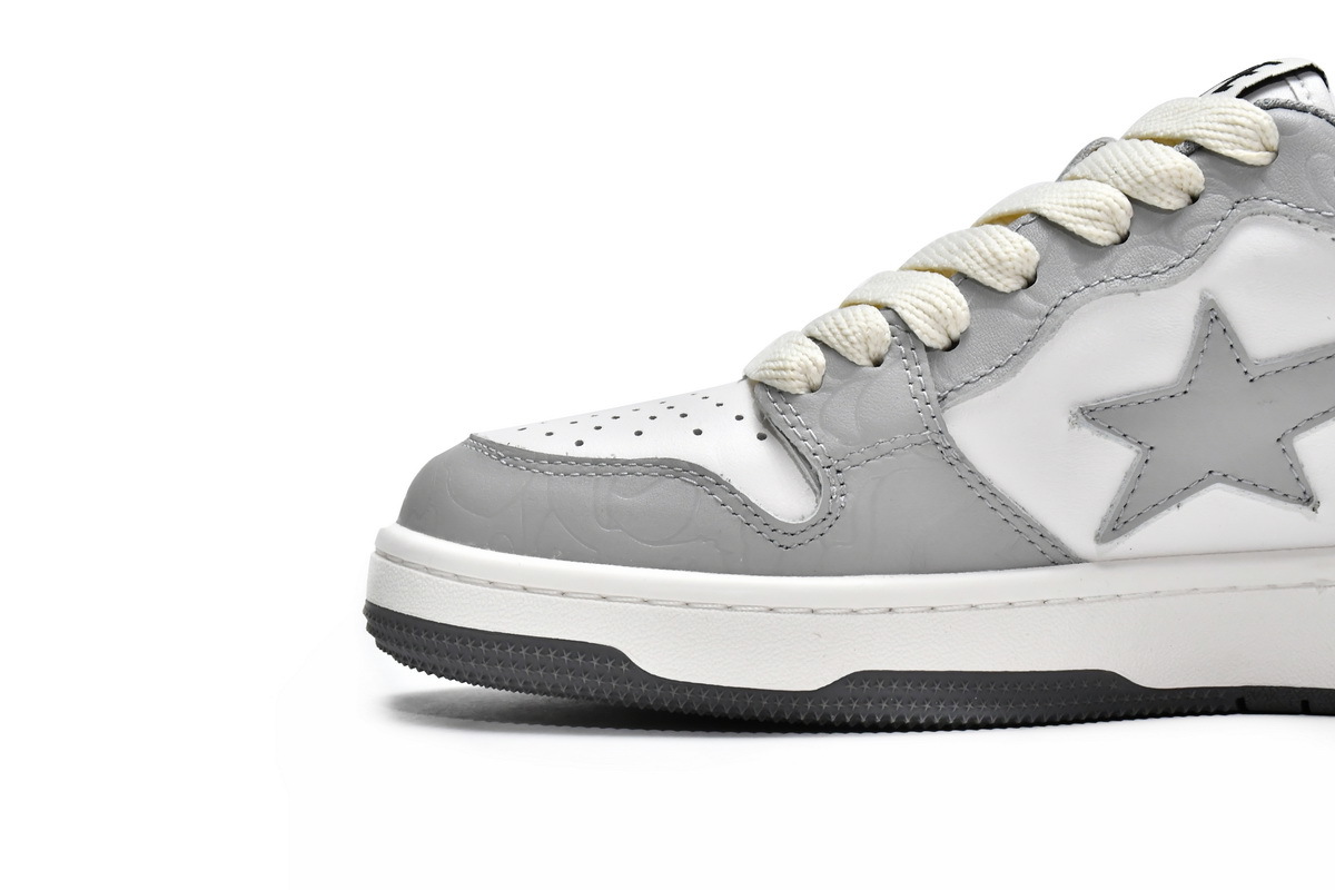   Pkgod A Bathing Ape Court Sta Light Grey Cream 