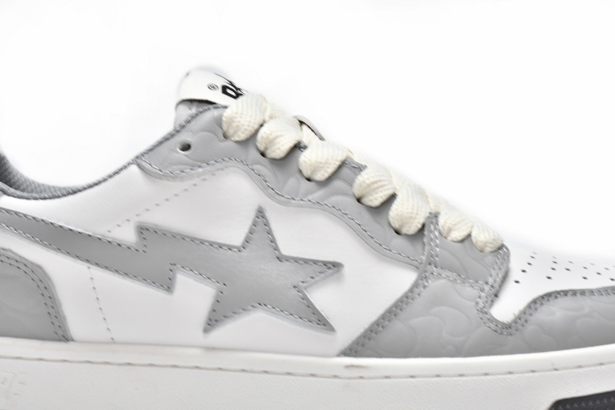    Pkgod A Bathing Ape Court Sta Light Grey Cream 