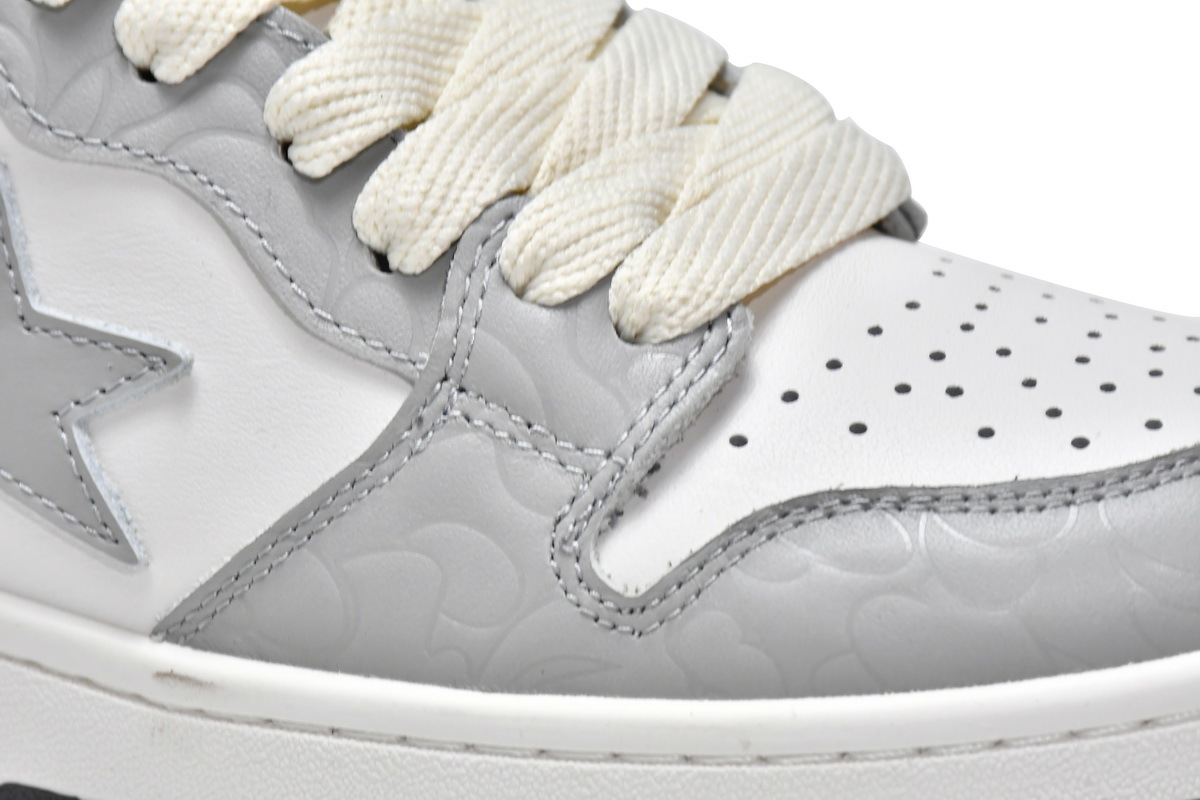    Pkgod A Bathing Ape Court Sta Light Grey Cream 