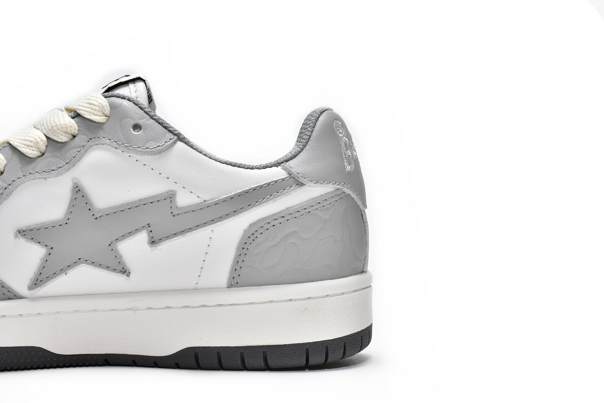    Pkgod A Bathing Ape Court Sta Light Grey Cream 