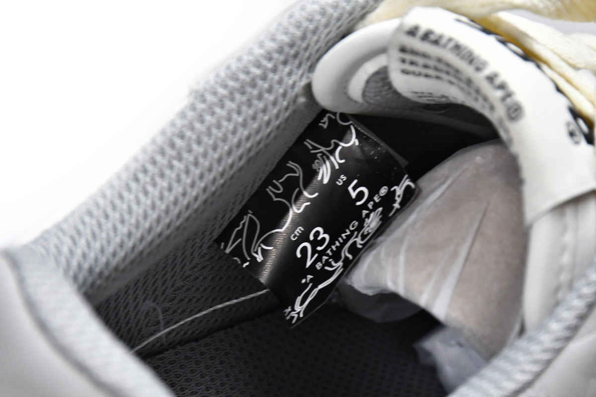    Pkgod A Bathing Ape Court Sta Light Grey Cream 