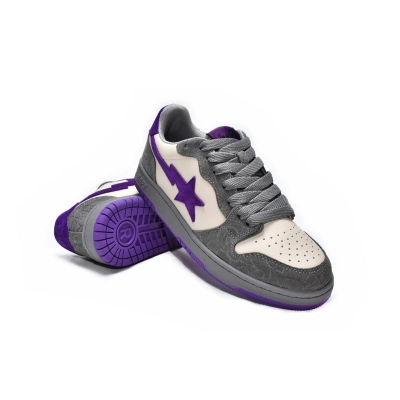 Pkgod A Bathing Ape Court Sta Mist Grey Royal Purple 02