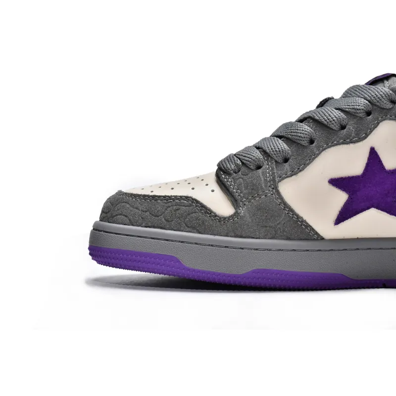 Pkgod A Bathing Ape Court Sta Mist Grey Royal Purple
