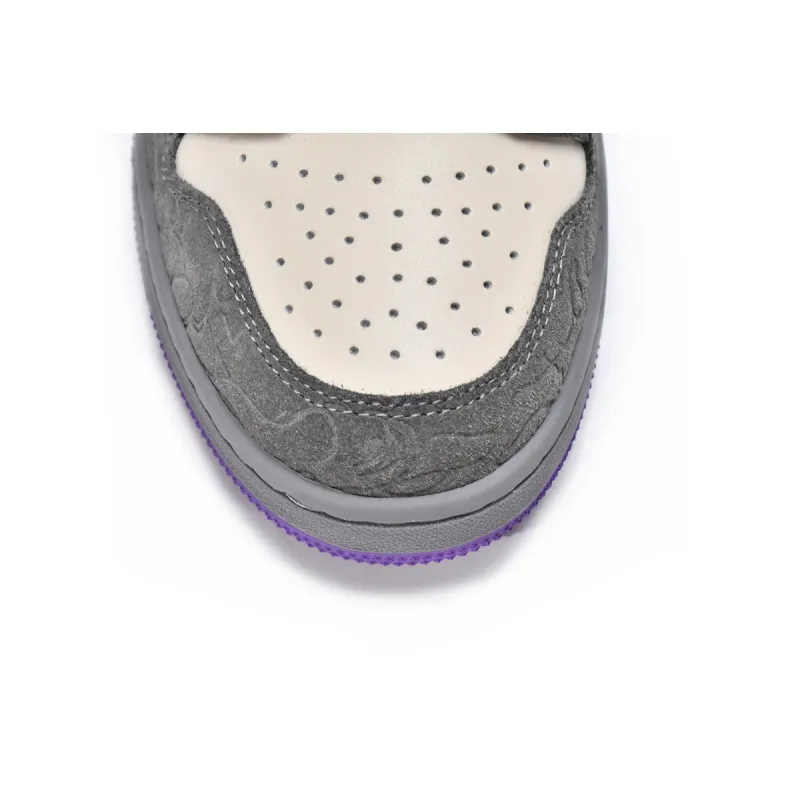 Pkgod A Bathing Ape Court Sta Mist Grey Royal Purple