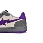 Pkgod A Bathing Ape Court Sta Mist Grey Royal Purple