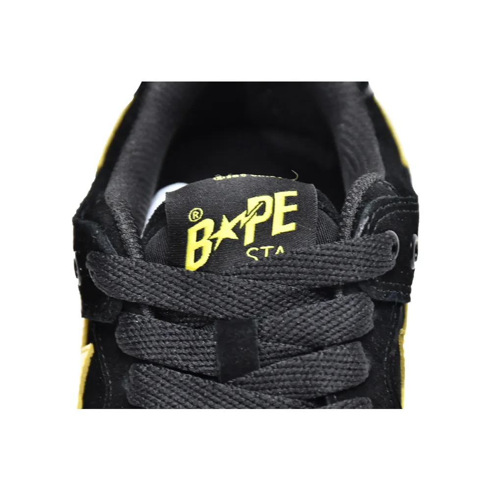 Pkgod A Bathing Ape Sk8 Sta Black Electric Yellow