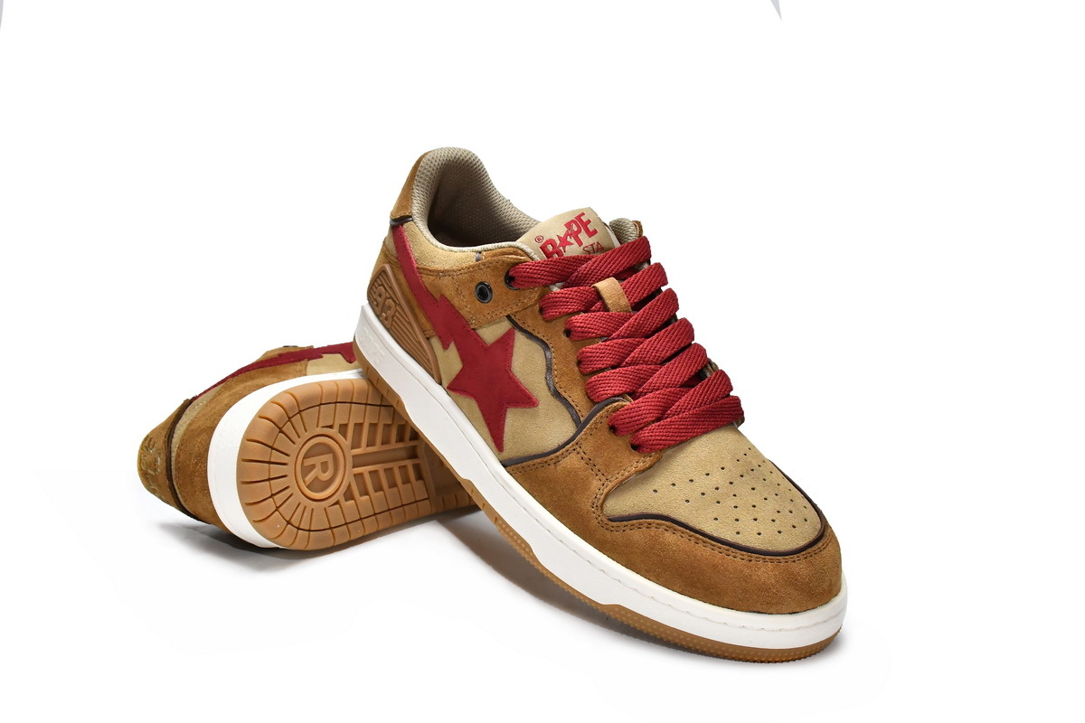     A Bathing Ape Sk8 Sta Wheat Red