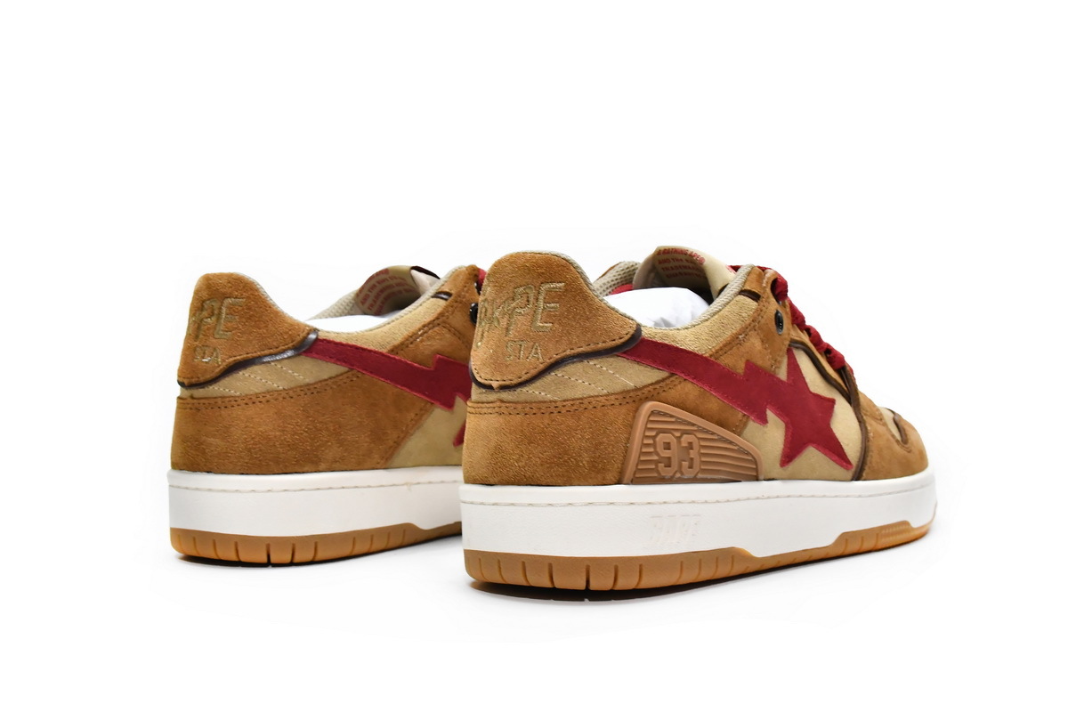     A Bathing Ape Sk8 Sta Wheat Red