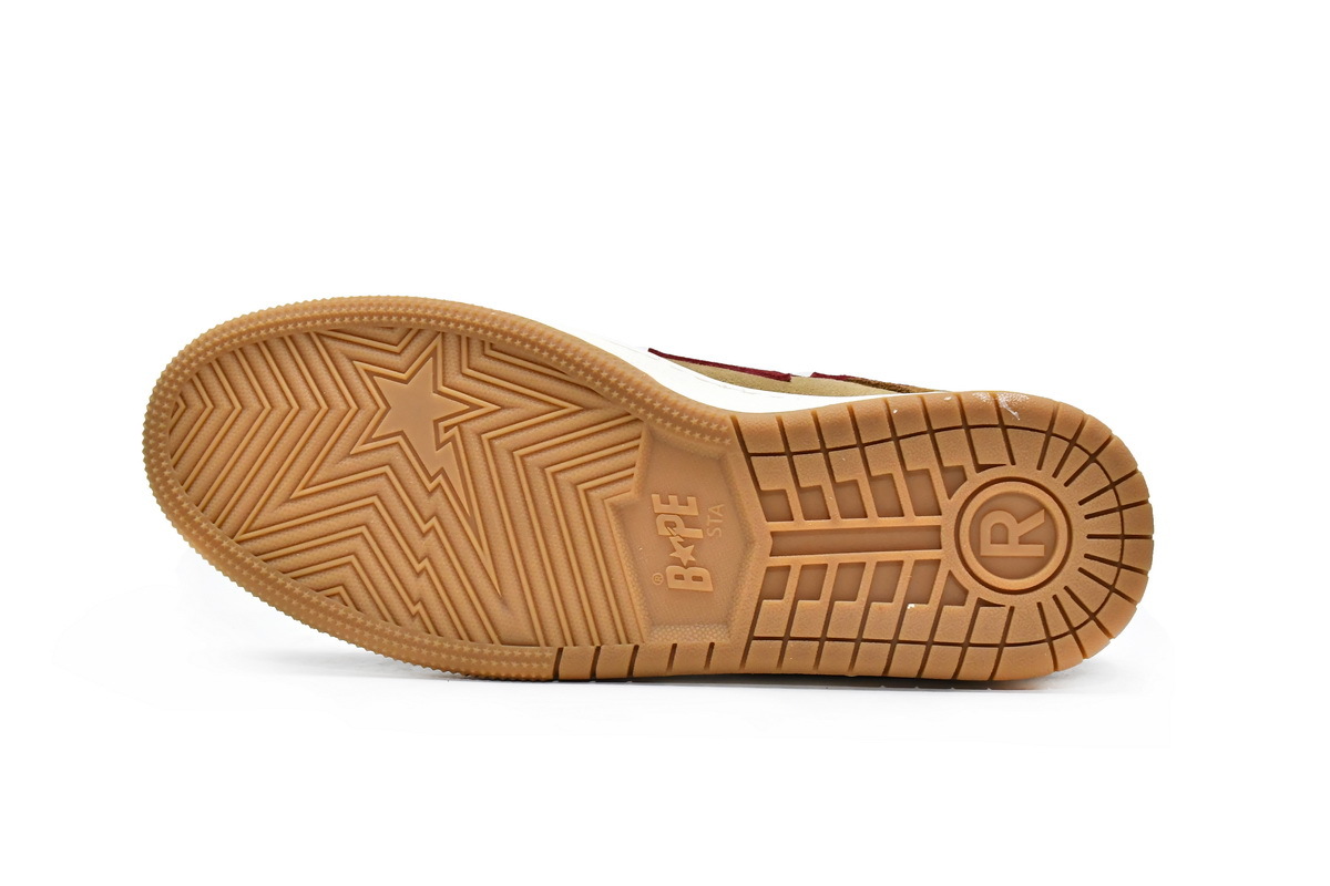    A Bathing Ape Sk8 Sta Wheat Red