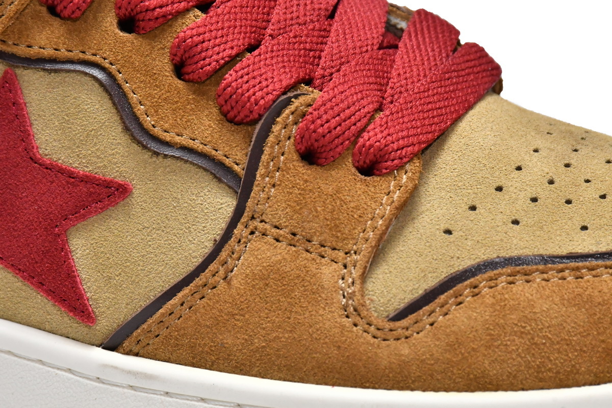     A Bathing Ape Sk8 Sta Wheat Red