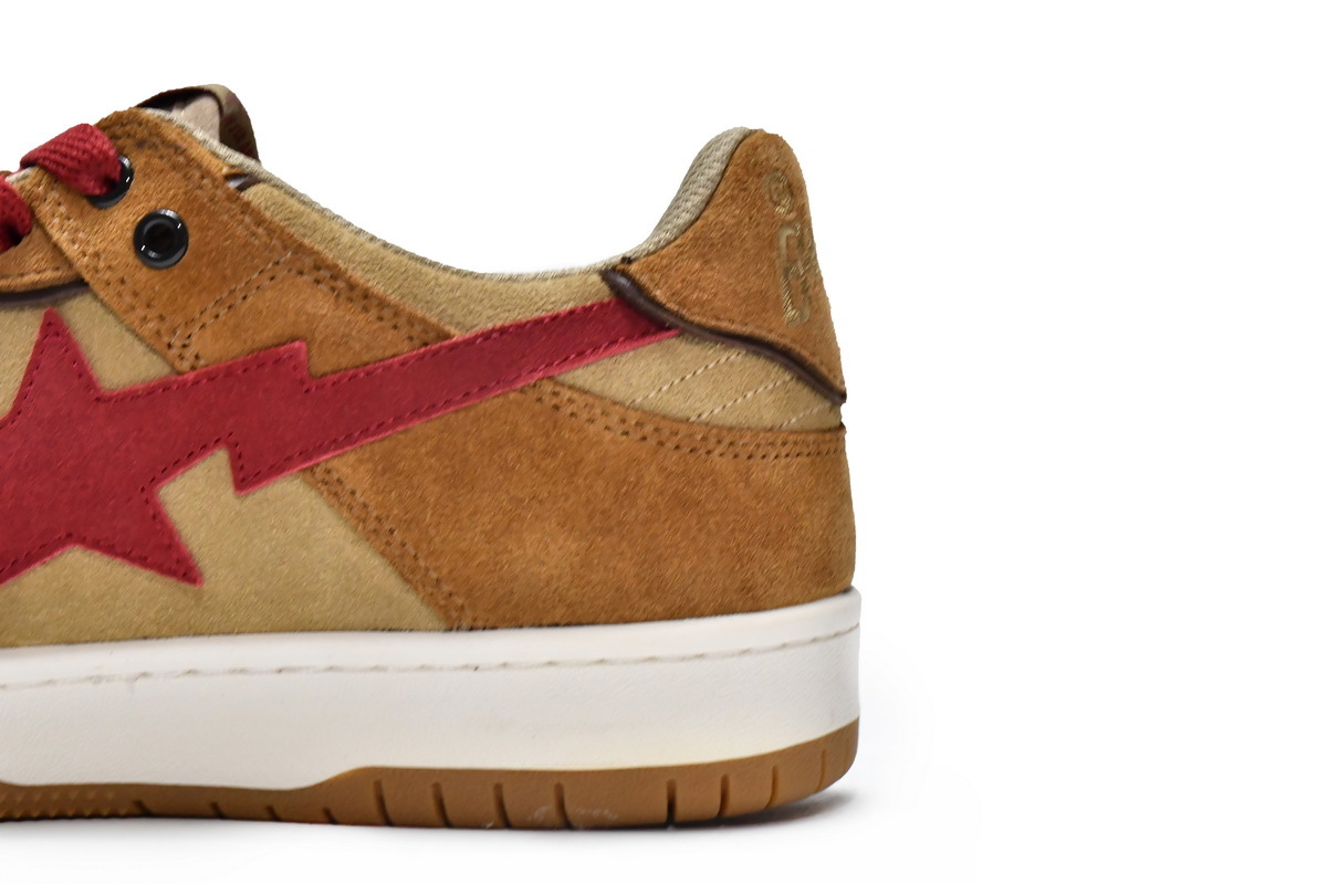     A Bathing Ape Sk8 Sta Wheat Red