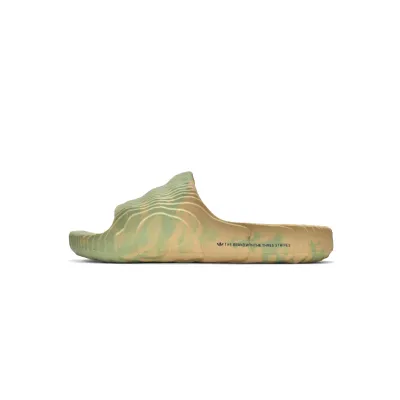 Pkgod adidas Adilette 22 Slides Magic Lime St Desert Sand 01