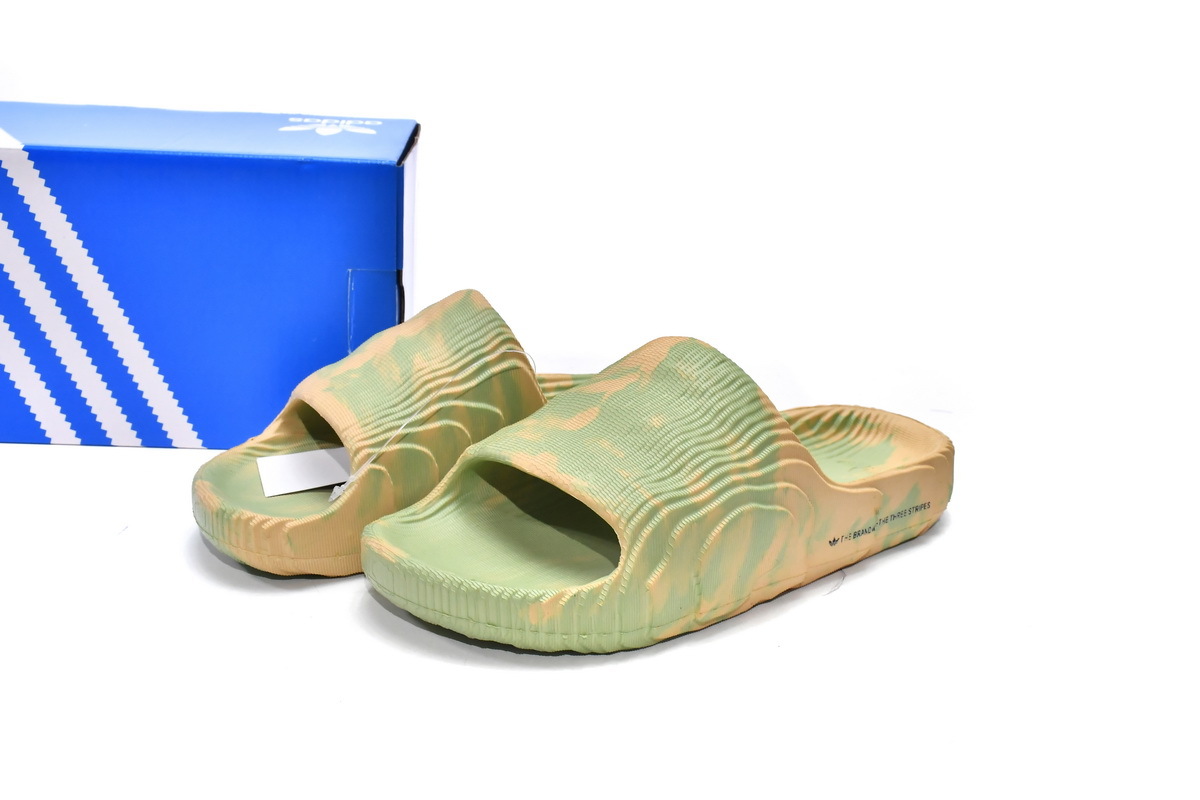 Pkgod adidas Adilette 22 Slides Magic Lime St Desert Sand