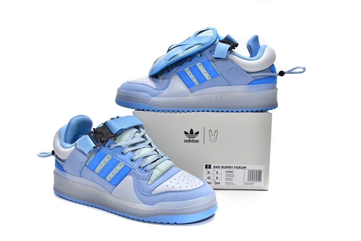 Pkgod adidas Forum 84 Buckle Low Bad Bunny Blue Tint