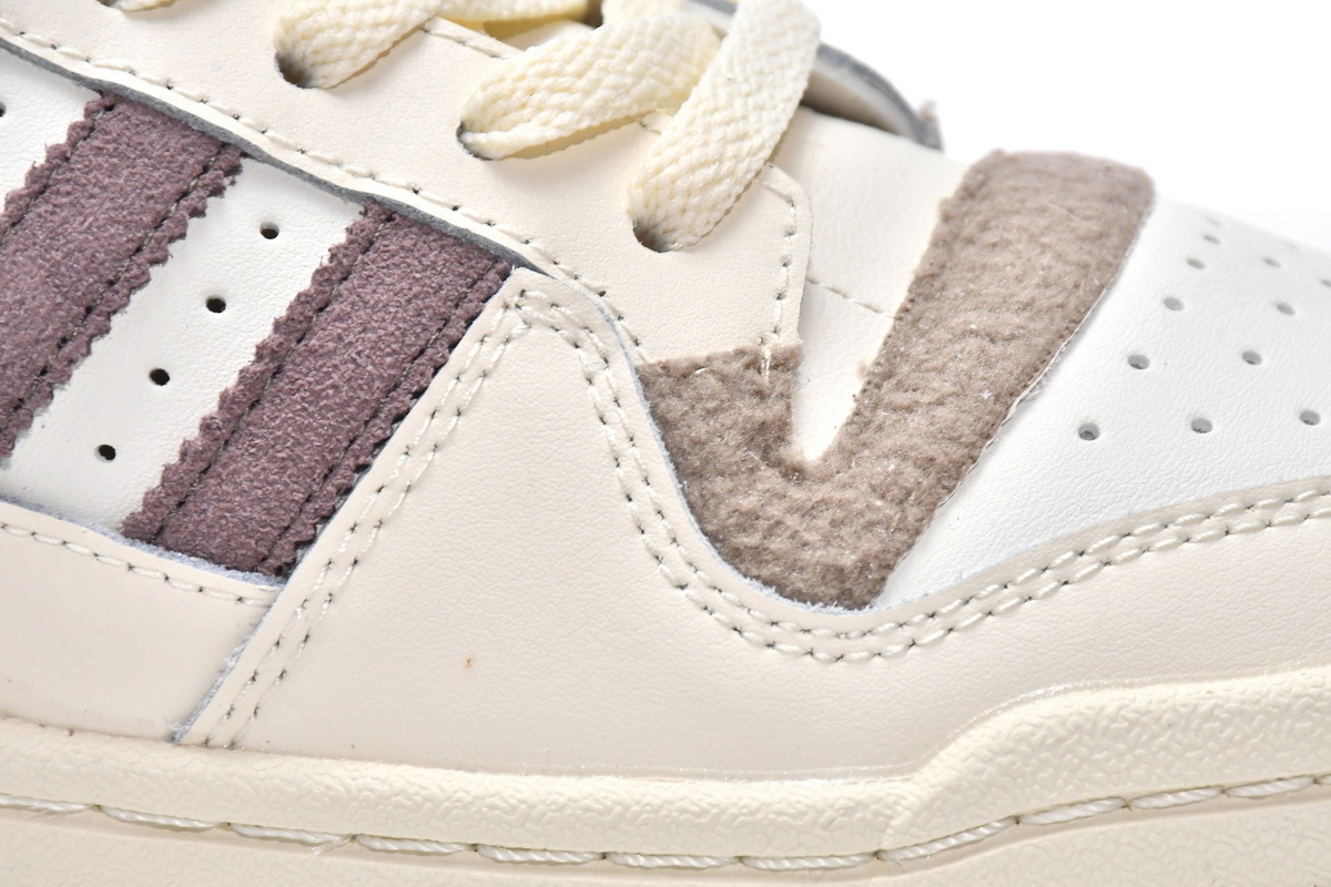 Pkgod adidas Originals Forum 84 Low Fleece White Brown