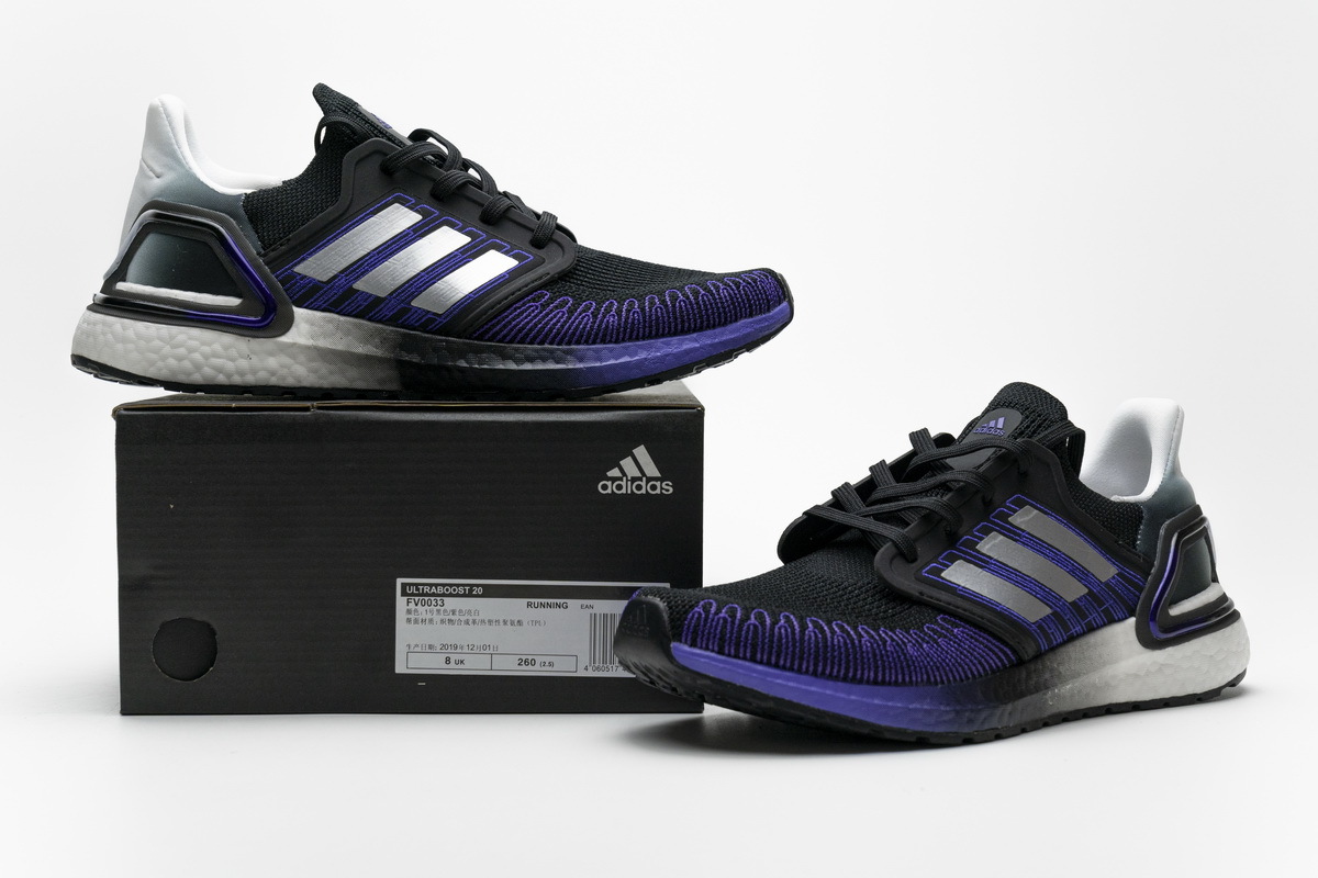     adidas Ultra BOOST 20 CONSORTIUM Core Black Silver Real Boost