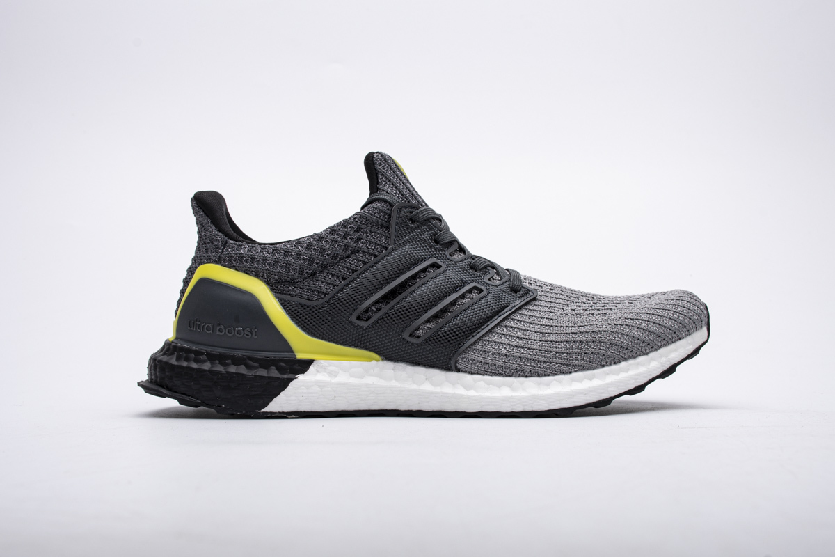     adidas Ultra Boost 4.0 Grey Black Yellow