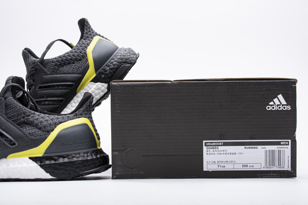     adidas Ultra Boost 4.0 Grey Black Yellow