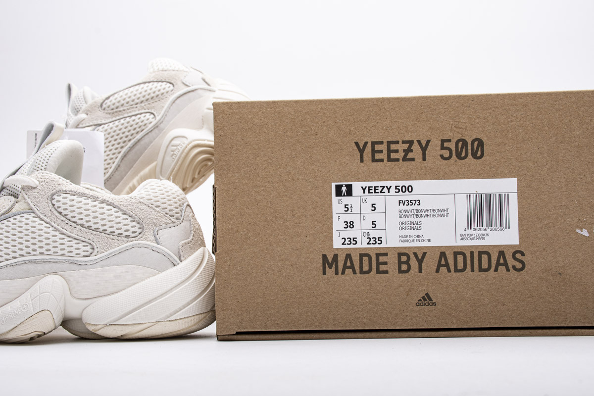 Pkgod Adidas Yeezy 500 Bone White