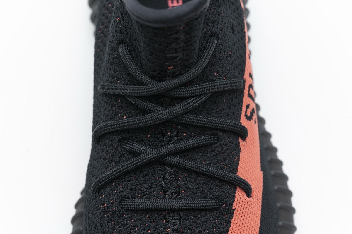 Pkgod Adidas Yeezy Boost 350 V2 Core Black Red