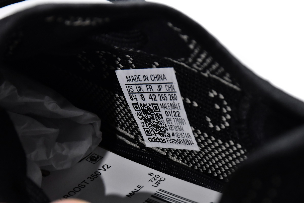 Pkgod Adidas Yeezy Boost 350 V2 Core Black White