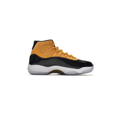    Pkgod Air Jordan 11 Retro Black Yellow 02