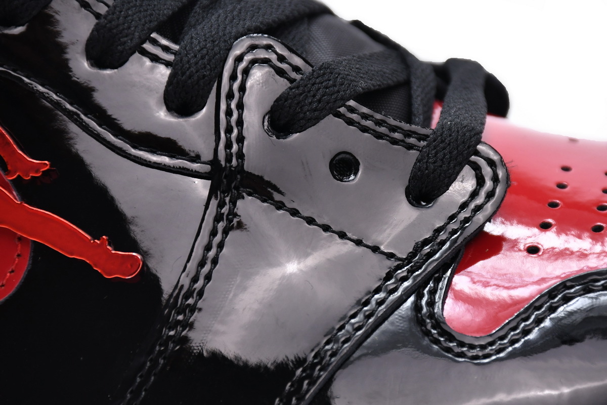    Pkgod Air Jordan 1 High OG Bred Patent