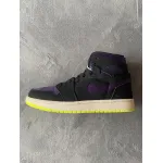 Pkgod Air Jordan 1 High Zoom Air CMFT Black Court Purple Lemon Venom (W)