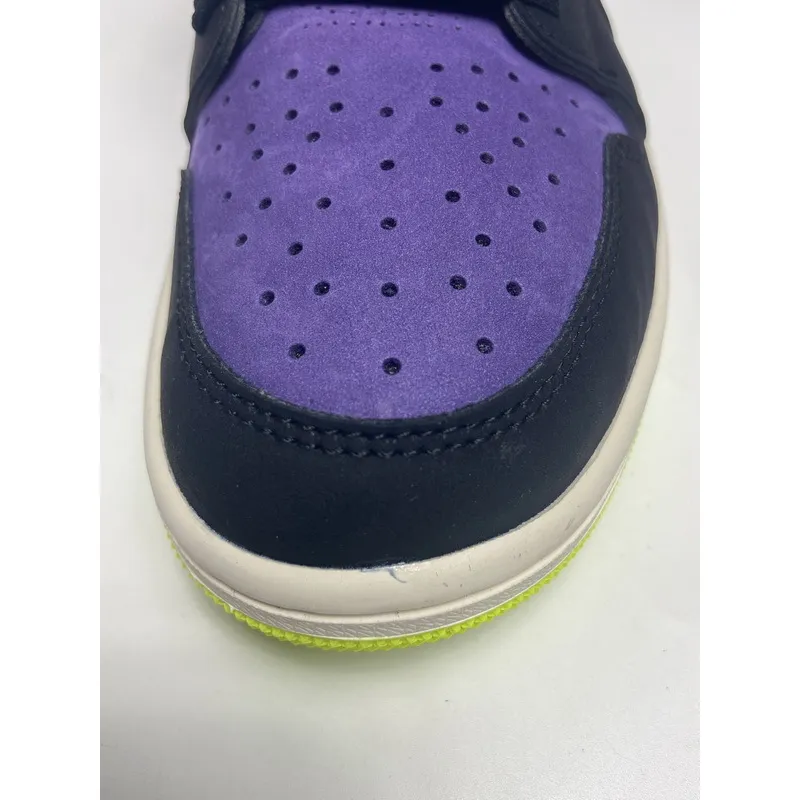 Pkgod Air Jordan 1 High Zoom Air CMFT Black Court Purple Lemon Venom (W)