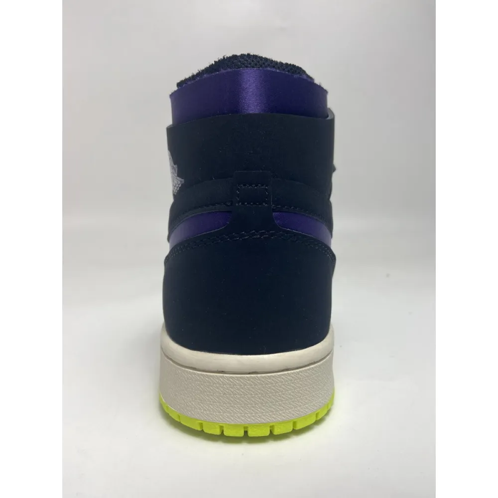 Pkgod Air Jordan 1 High Zoom Air CMFT Black Court Purple Lemon Venom (W)