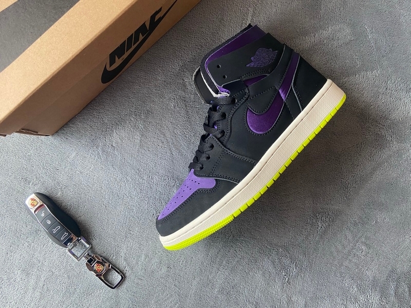     Air Jordan 1 High Zoom Air CMFT Black Court Purple Lemon Venom (W)