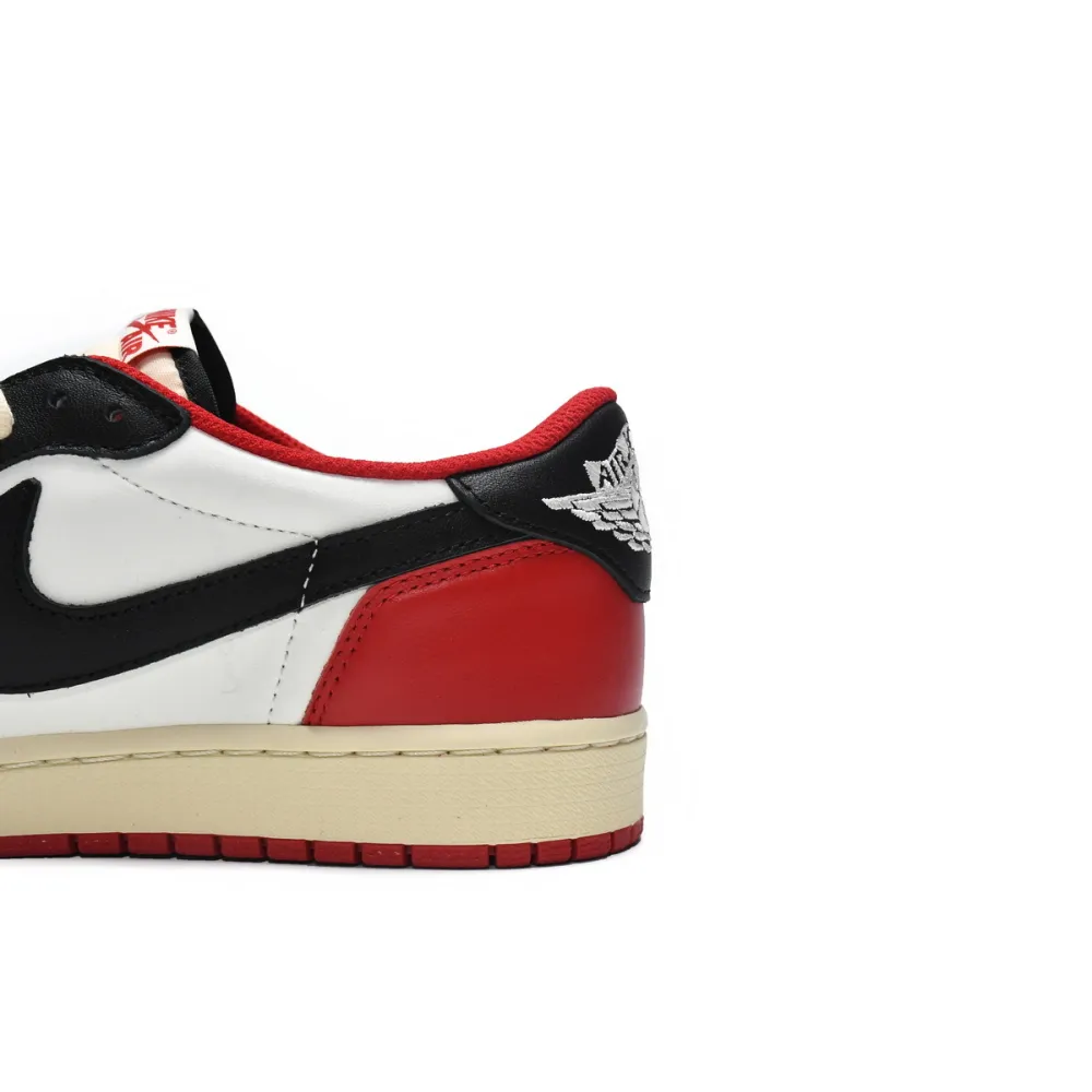 Pkgod Air Jordan 1 Low Black Red x Travis Scott