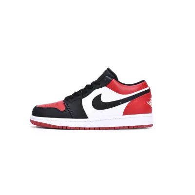 Pkgod Air Jordan 1 Low Bred Toe 01