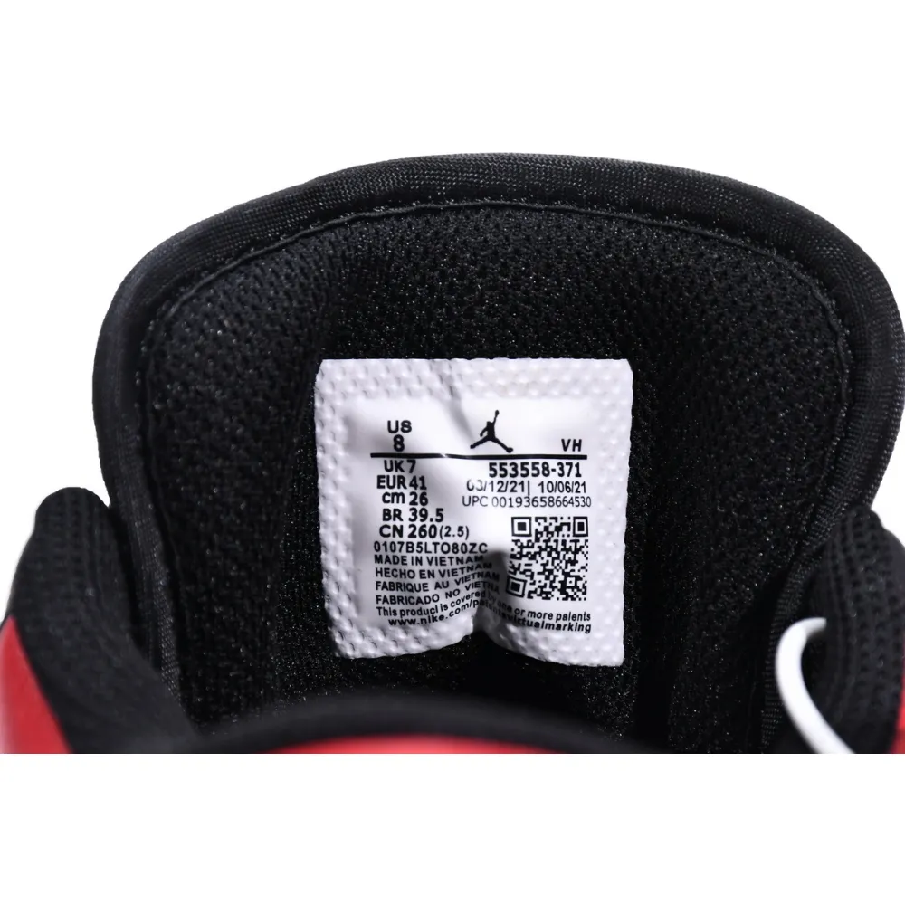 Pkgod Air Jordan 1 Low Bred Toe