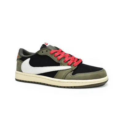 Pkgod Air Jordan 1 Low Dark Green x Travis Scott 02