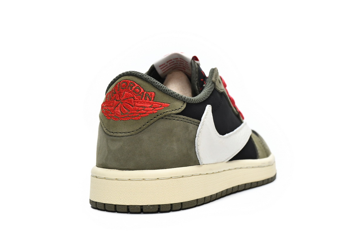 Pkgod Air Jordan 1 Low Dark Green x Travis Scott