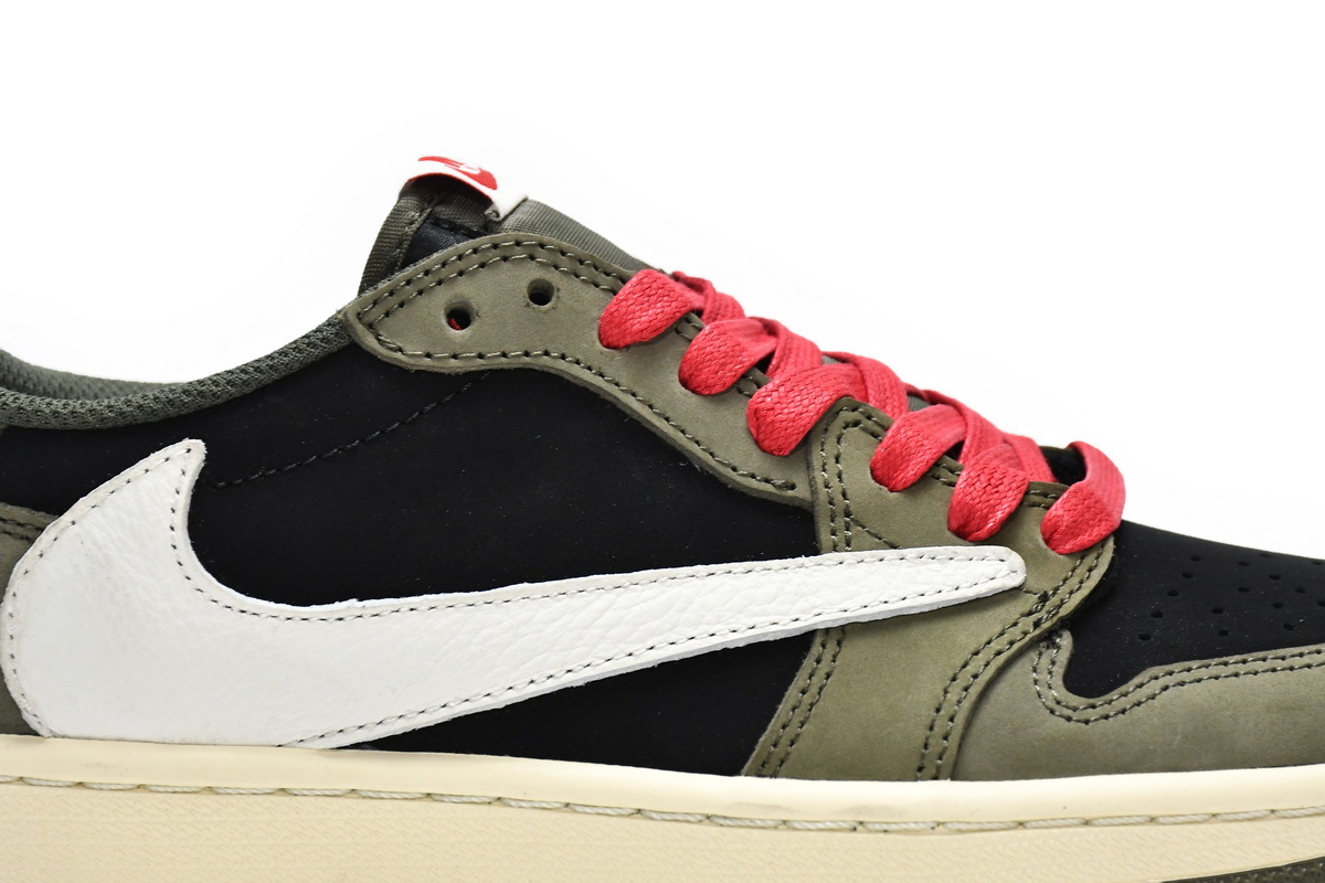 Pkgod Air Jordan 1 Low Dark Green x Travis Scott