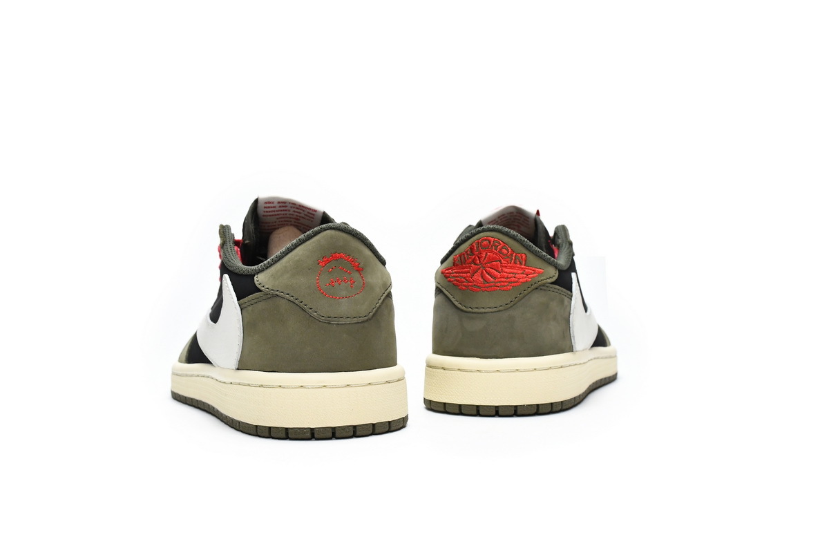 Pkgod Air Jordan 1 Low Dark Green x Travis Scott