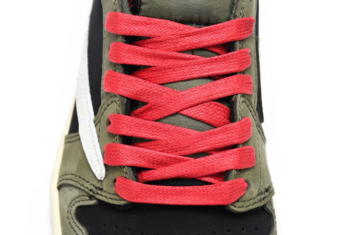 Pkgod Air Jordan 1 Low Dark Green x Travis Scott
