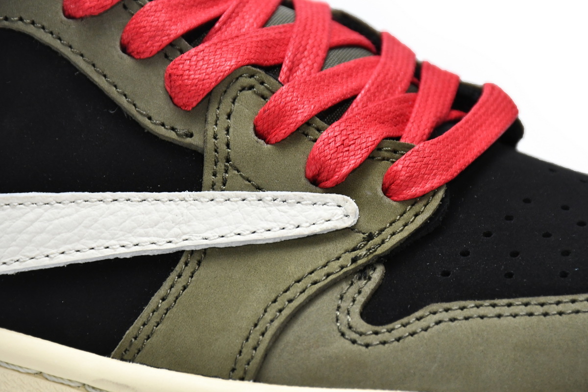Pkgod Air Jordan 1 Low Dark Green x Travis Scott